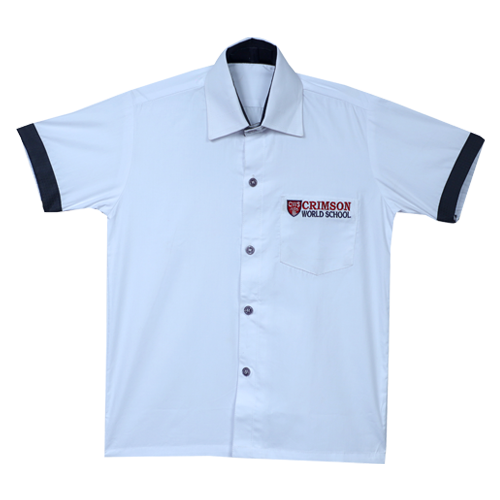 White Half Shirt for Boys