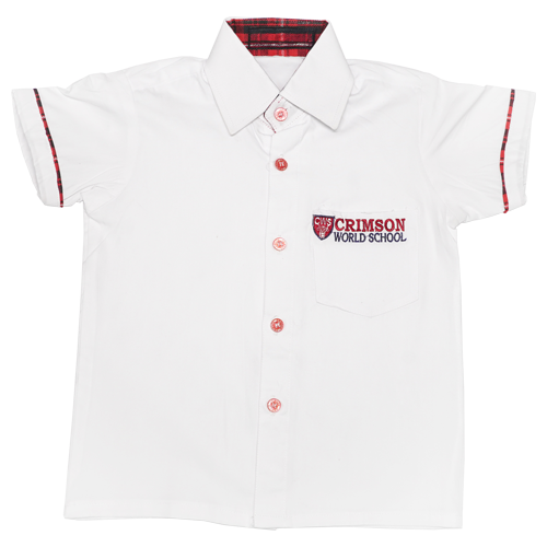 White Half Shirt for Boys